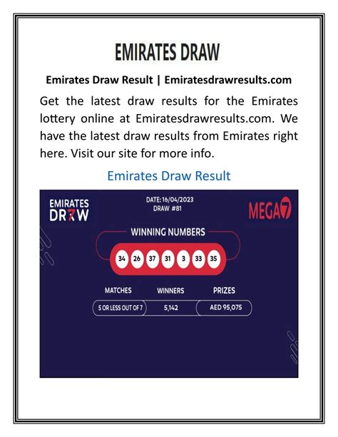 emirates lotto result|EMIRATES DRAW – Check Out The Live Emirates Draw Results Today .